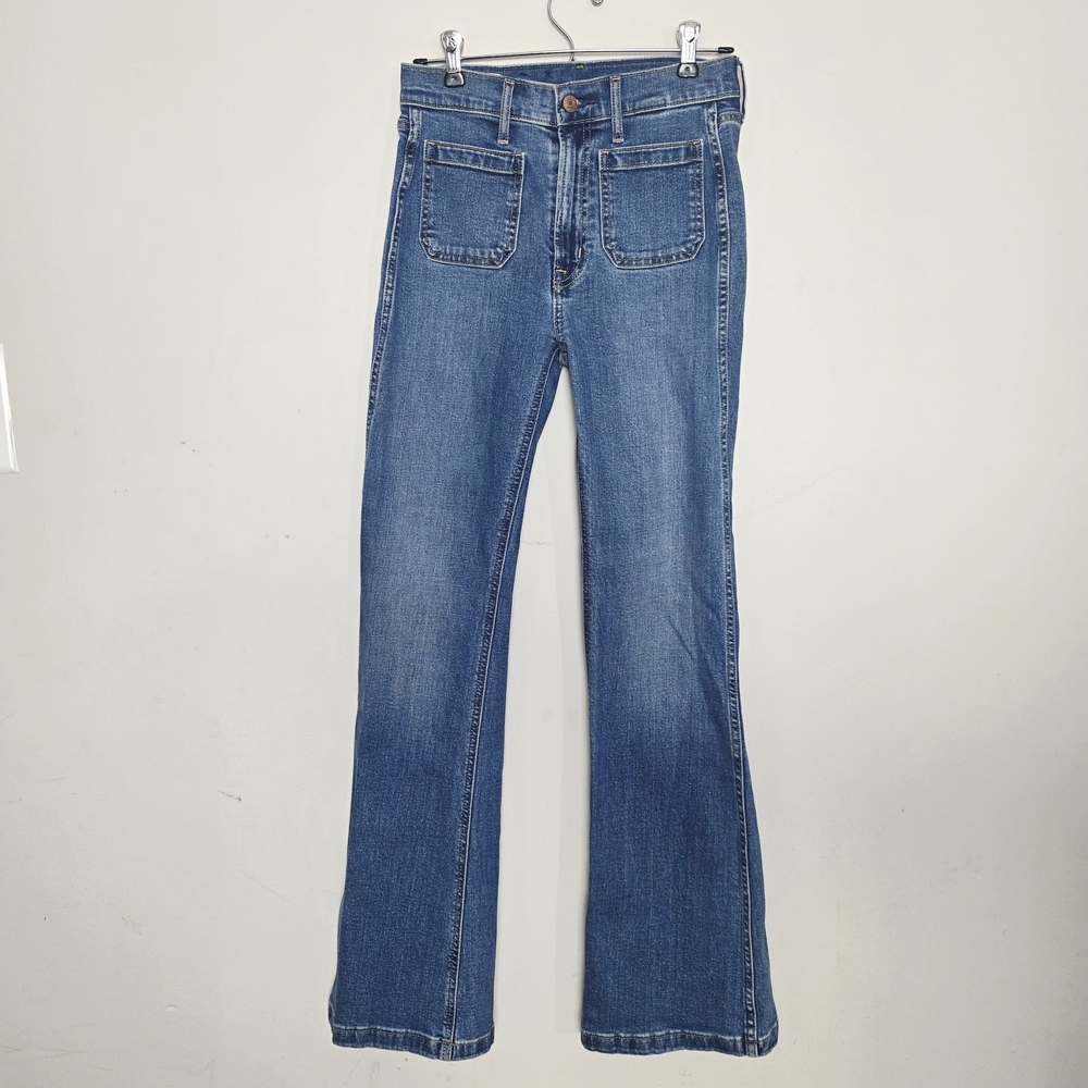 GAP Blue Flare Wide Leg Jeans